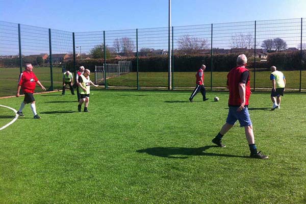Walking football at Coxhoe Leisure Centre